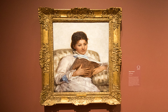 The Reader, Mary Cassatt, 1877.  One of the many paintings described in detail in the free audio tour app.