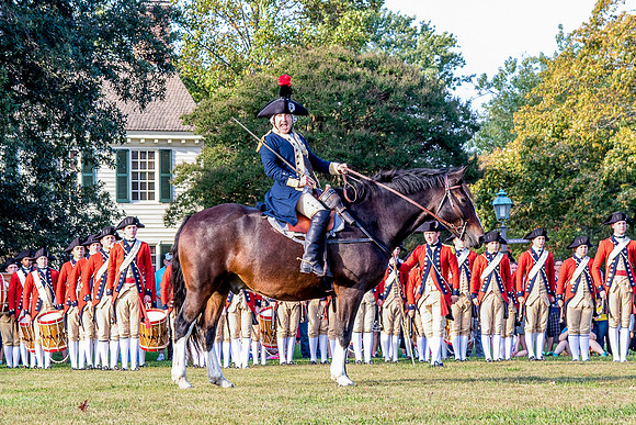 Gilbert du Motier, Marquis de Lafayette preparing the troops