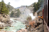 Releasing the built up steam.
