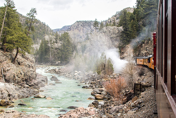 Releasing the built up steam.