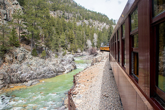 Traveling along the Animas River