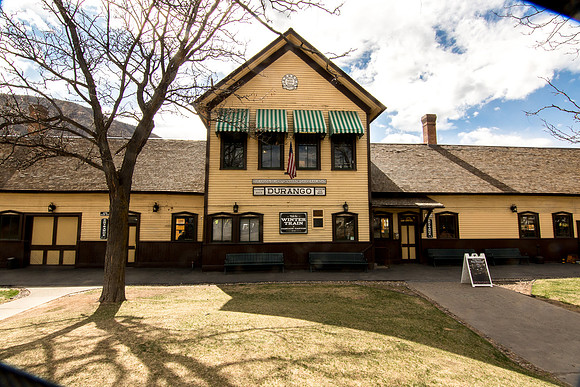 The D&SNGRR Train Station, Durango, CO.